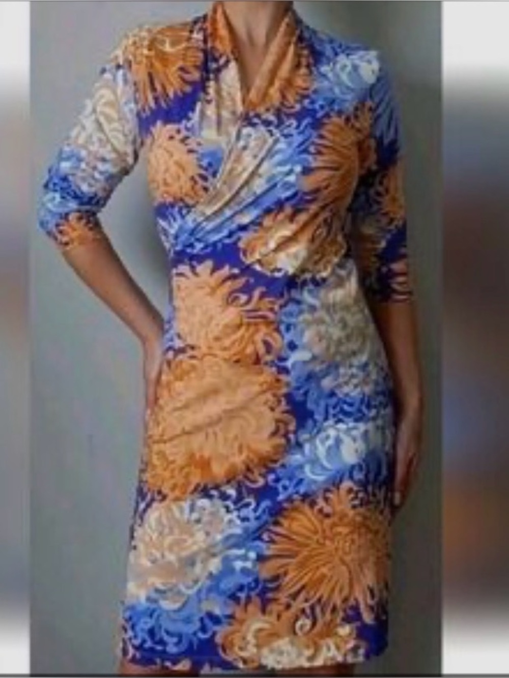 J. McLaughlin Floral Wrap-Style Women's Dress